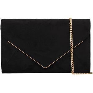 4962 Faux Suede Evening Bag Foldover Clutch Purse Cocktail Prom Party